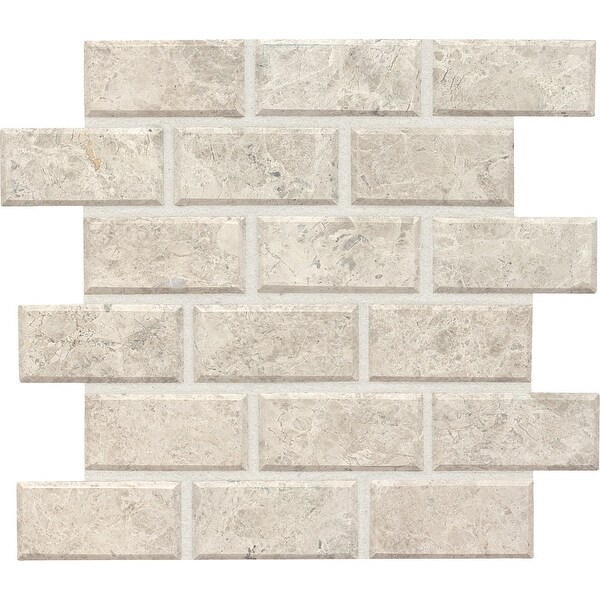 Daltile L24BVMSU Limestone 2" x 4" Brick Joint Mosaic Daltile L24BVMSU Limestone 2" x 4" Brick Joint Mosaic